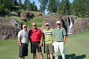 Bill and RJay were in for a real treat when Jim Engh showed up during their round at Black Rock in Coeur d'Alene, Idaho
