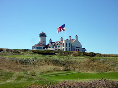 The impressive clubhouse at Bayonne