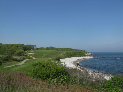 The biarritz 5th green at Fishers