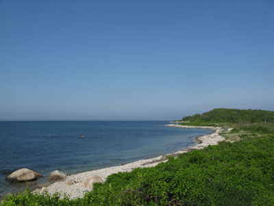 Beach along Fishers Island