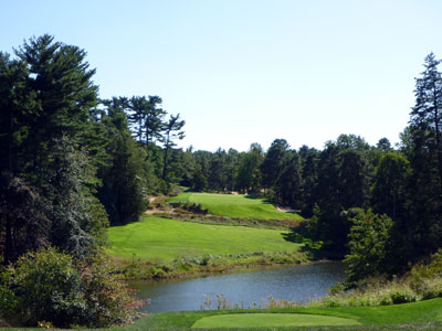 The famous 5th hole at Pine Valley