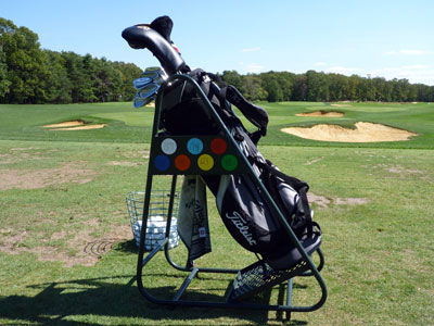 The practice range at Pine Valley