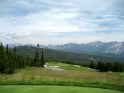 The signature 15th hole is everything you expect Big Sky country to be!