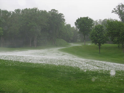 Hail in June?  Bummer!