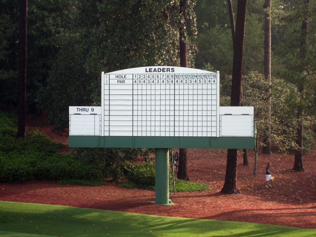 An inside look behind the Augusta National manual leaderboard, This is the  Loop