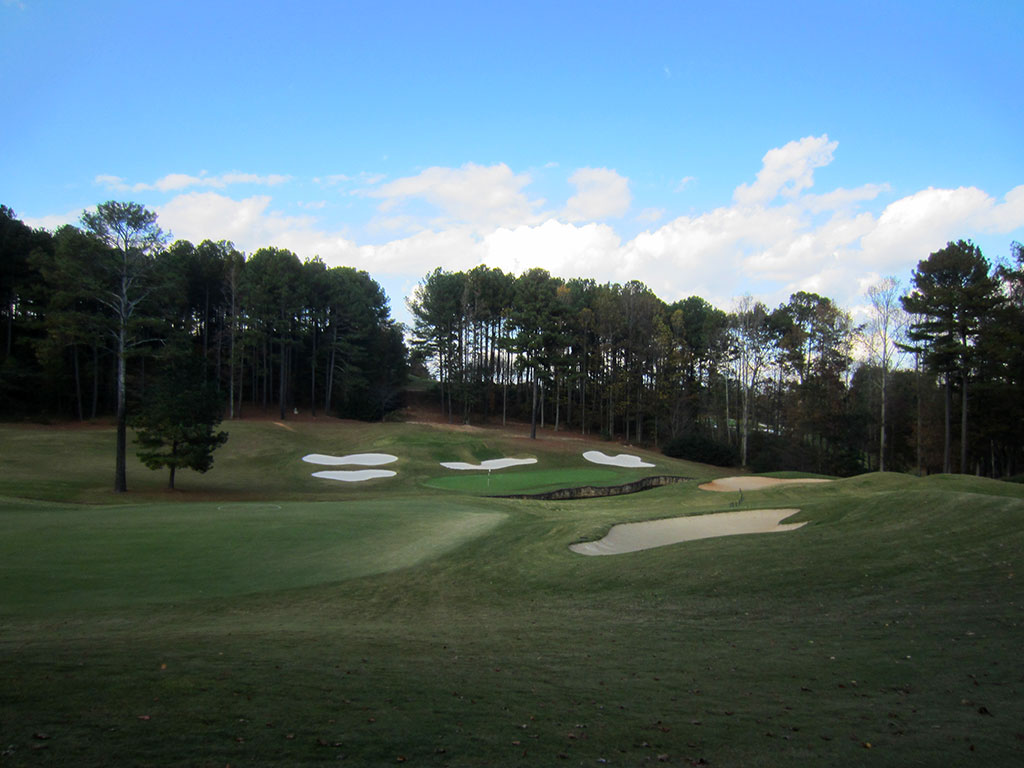 4th Hole at Hawks Ridge Golf Club (573 Yard Par 5)