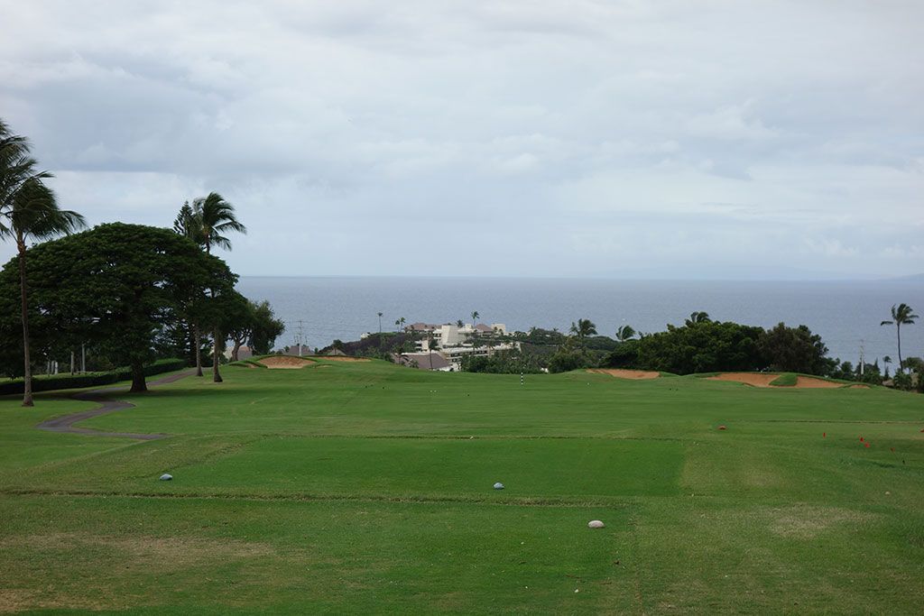 9th Hole at Ka'anapali Kai Golf Course (373 Yard Par 4)
