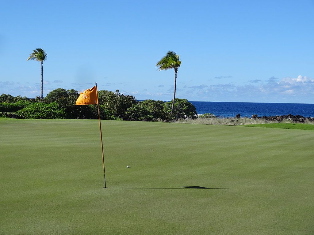 12th Hole at Kohanaiki Golf and Ocean Club (637 Yard Par 5)