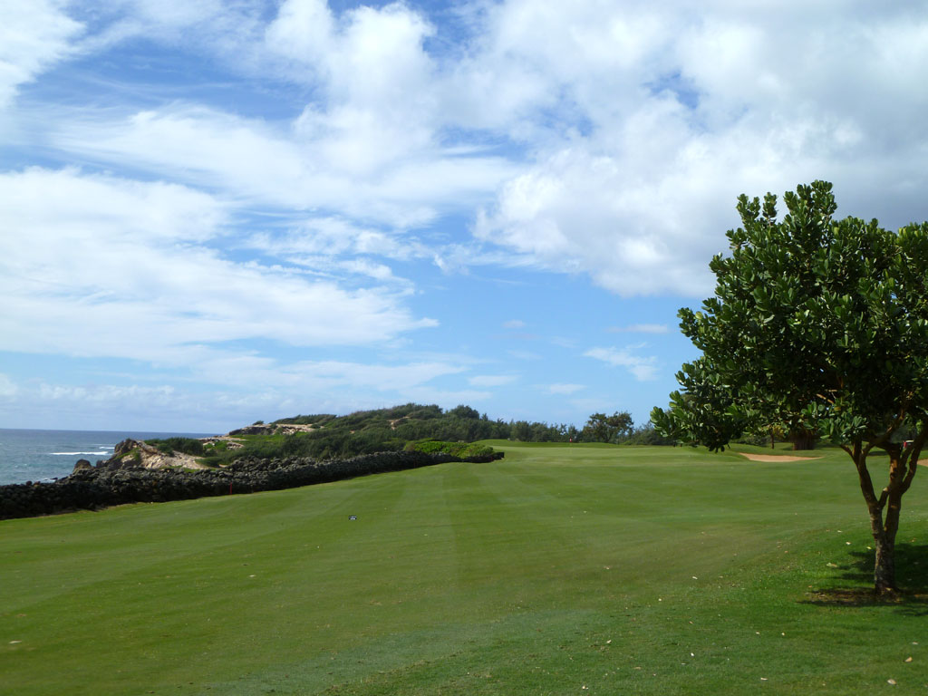 16th Hole at Poipu Bay Golf Club (501 Yard Par 4)