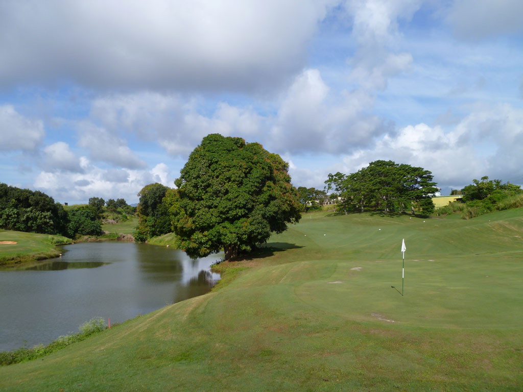 12th Hole at Puakea Golf Course Hole at Puakea Golf Course (397 Yard Par 4)