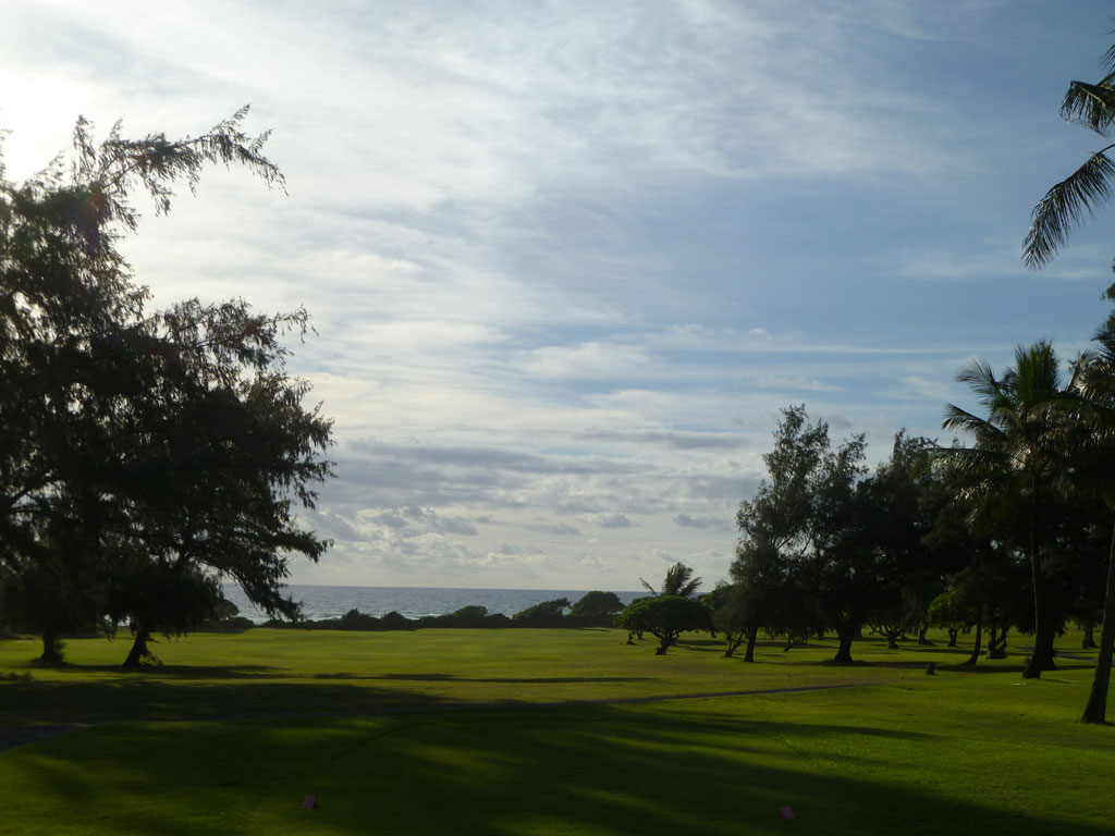 1st Hole at Wailua Golf Course (520 Yard Par 5)