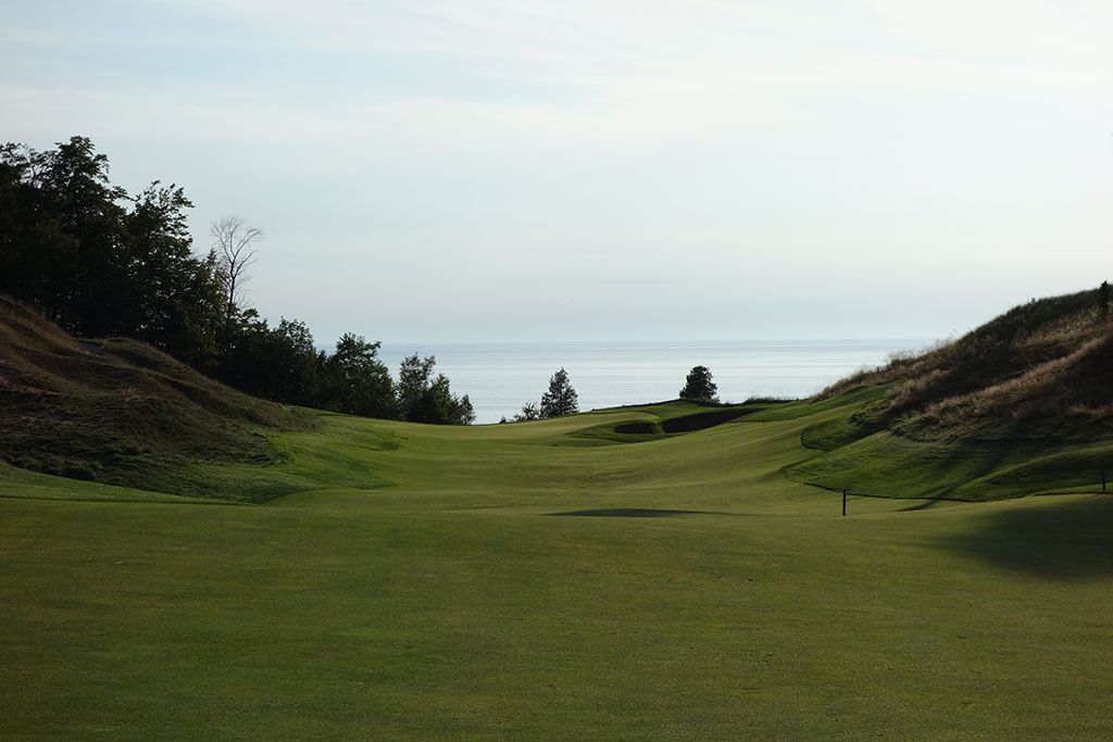 11th Hole at Arcadia Bluffs Golf Club (633 Yard Par 5)