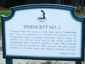 Pinehurst No2 Sign